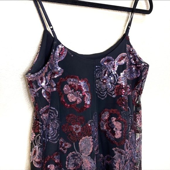 Emerald Sundae Sequin Mini Dress Black Size Medium - Picture 3 of 6